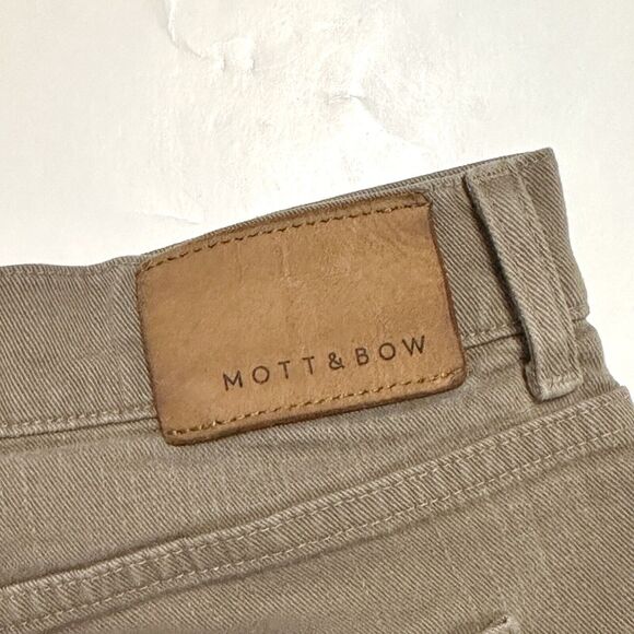 Mott & Bow Jeans Mens 38x30 Slim Merc Green Denim Straight Leg Stretch Casual - Picture 11 of 16